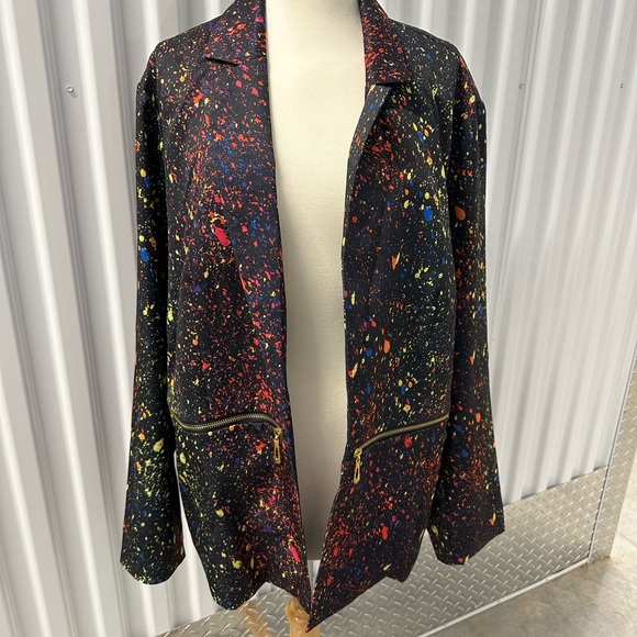 Jackets & Blazers - Paint splatter Plus size blazer